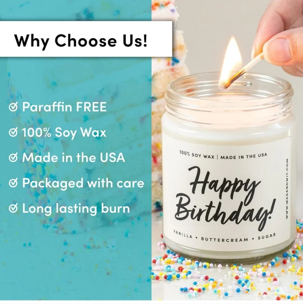 Birthday Soy Wax Candle